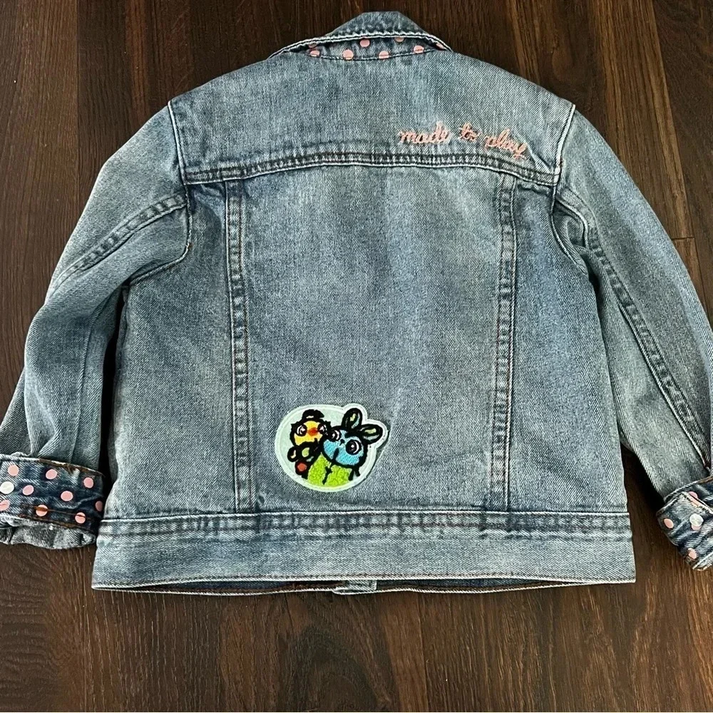 Disney Pixar Toy Story 4 Denim Jacket Girls Size 4 - Picture 6 of 12
